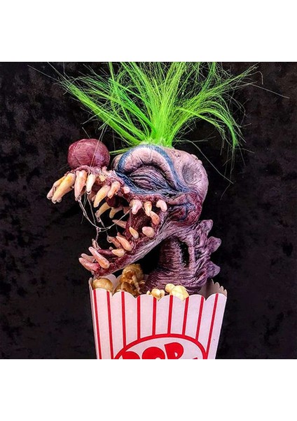 Palyaço Heykel Cadılar Bayramı Palyaço Dekorasyonu Patlamış Mısır Palyaço Korkutucu Palyaço Head Heykel Reçine Zanaat Palyaço Uzay Green (Yurt Dışından) indirimleri