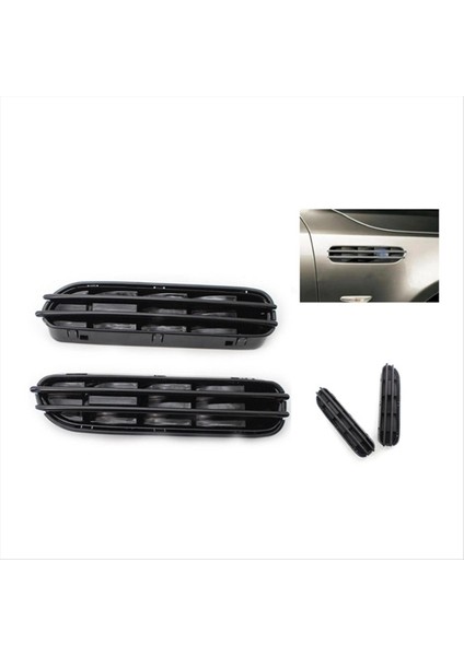 Araç Parlak Siyah Çamurluk Yan Panel Izgaralar Bmw 5 Serisi E39 Çamurluk Havalandırma Mesh 51137896849 51137896850 (Yurt Dışından) fiyatları