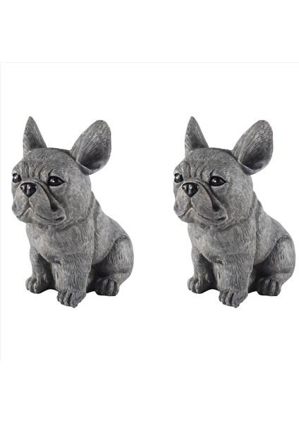 2x Heykel Bahçesi Dekorasyon Köpek Reçine Dekorasyonu Dachshund &amp Fransız Bulldog Heykel Ev Süsleri 17X12X11CM (Yurt Dışından) fiyatları