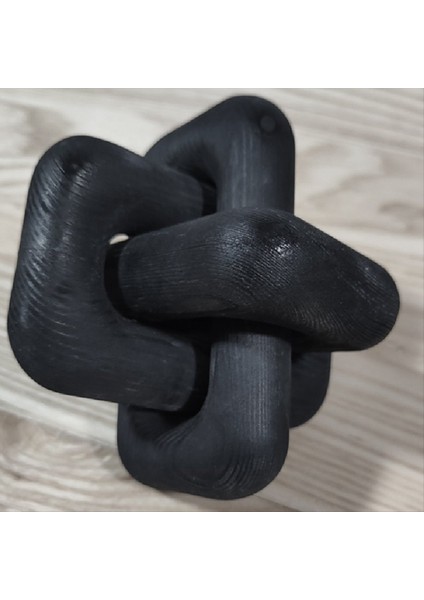 Boho Tarzı Ahşap Zincir Bağlantı Top Süsleri El Oymalı 3 Bağlantılı Zincir Sanat Zanaat Masa Süsü Ev Ofisi Rustik Deco A (Yurt Dışından) modelleri