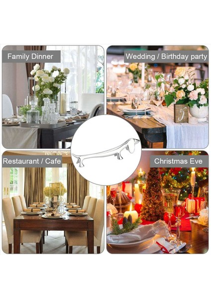 36 Pcs Yemek Çubukları Dinlenme Küçük Köpek Çubukları Tutucu Dachshund Çinko Alaşım Çatal Stand Kaşık Sofra Rafı Tutucu Aracı (Yurt Dışından) indirimleri