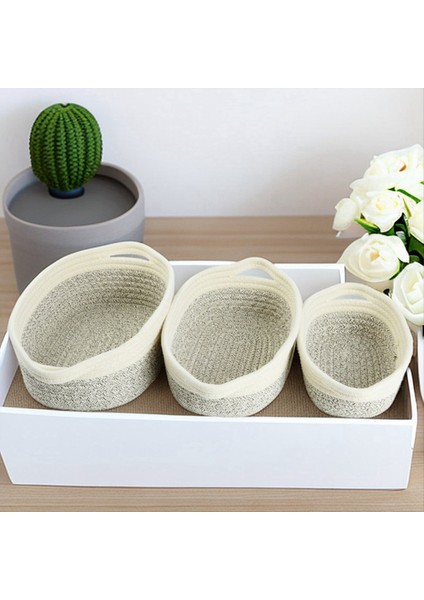 Halat Depolama Sepetleri Organizatör Dokuma Sepet - Giysiler Yataklar Havlular Için Taşınabilir Pamuk Kutuları L (Yurt Dışından) fırsatları