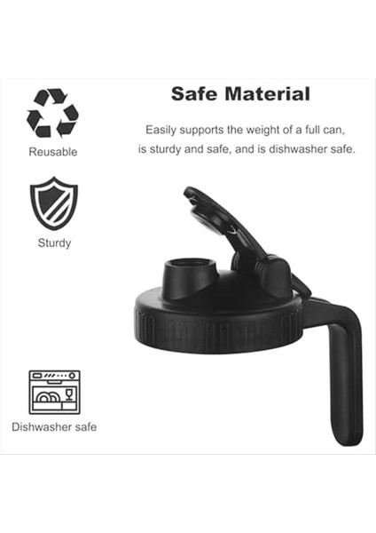 Geniş Ağız Mason Kavanozları Spour Spout Kapaklar Geniş Ağız Mason Kavanozları Sürahi Flip Cap Hava Geçirmez Tutamak Kapağı Sızıntı Kanıtı Conta Kapağı B (Yurt Dışından) fiyatları