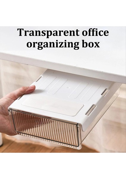 Masa Çekmecesi Altında Kendi Yapışkan-Ofis ve Ev Için Slayt Out Depolama Kutusu Gizli Organizatör A (Yurt Dışından) indirimleri