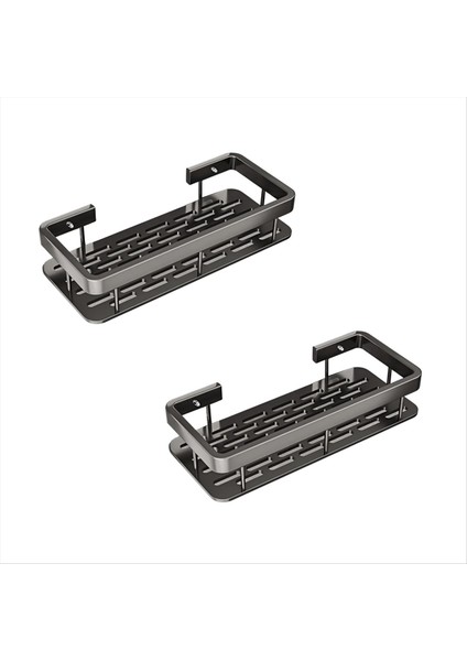 Banyo Raf Üçgen Raf Yumruksuz Köşe Raf Emme Kupası Tripod 2 Pcs (Yurt Dışından)