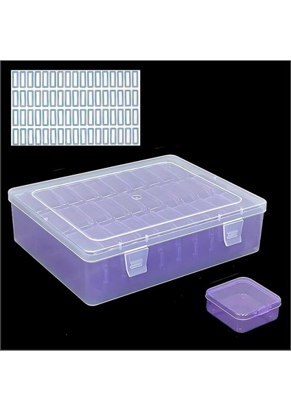 Morlu Kapaklı Mor Mini Alet Kutusu 30 Bölme Küçük Ürünler El Sanatları Saklama Kutusu Mücevher Küçük Parça Saklama Kutusu (Yurt Dışından) fırsatları