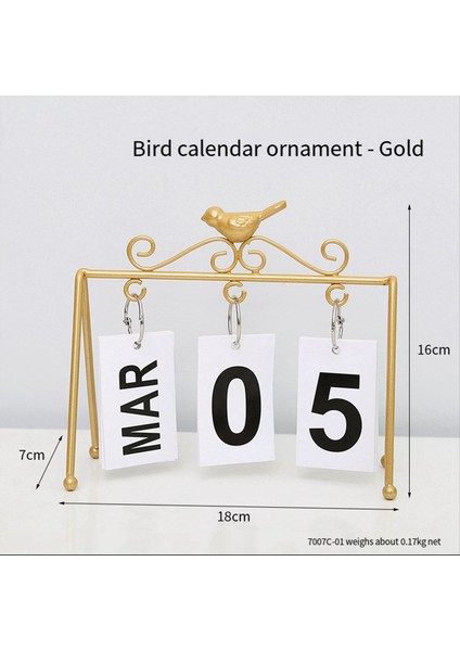 Kuş Takvimi Dekor Ofis Takvimi Ayakta Duran Takvim Günlük Masaüstü Takvim Masası Takvim Masa Takvimi Siyah (Yurt Dışından) fırsatları