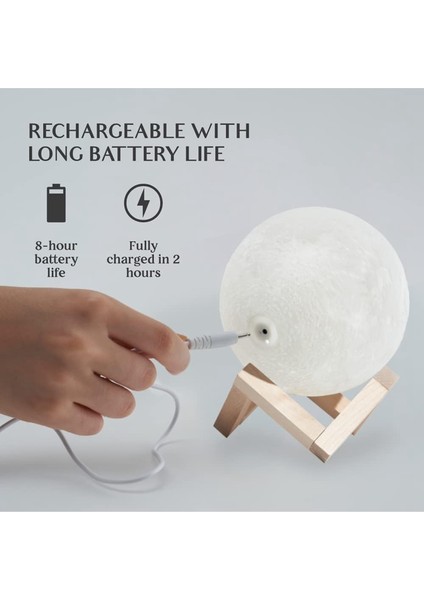 16 Renk Ay Lambası - Ev Dekoru Parlaklık Kontrollü Ay Işığı LED Gece Işığı Anneler Günü Hediye Doğum Günü Hediyesi (Yurt Dışından) fırsatları