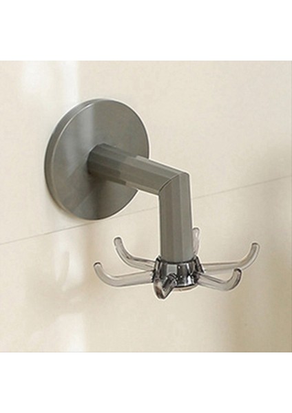 4pcs Dönen Duvara Monte Depolama Rafı Küvet Için Mutfak Mutfak Teslimleri ve Havlular Için Kancalar Şeffaf-Black (Yurt Dışından) indirimleri