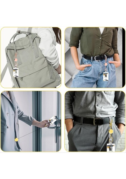 3 Pcs Metal Geri Çekilebilir Rozet Makarası Ağır Dereceli Geri Çekilebilir Anahtar Teyp Zinciri Karabin Keychain Kemer Kipi Kimlik Rozeti Tutucu (Yurt Dışından) indirimleri