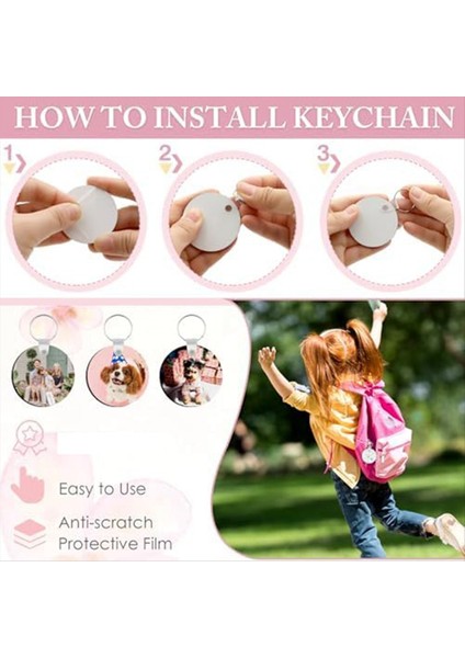 180 Adet Süblimasyon Anahtarlıkları Dıy A Için Uygun Toplu Çift Taraflı Isı Transferi Süblimasyon Dekoratif Boşluklarda (Yurt Dışından) modelleri