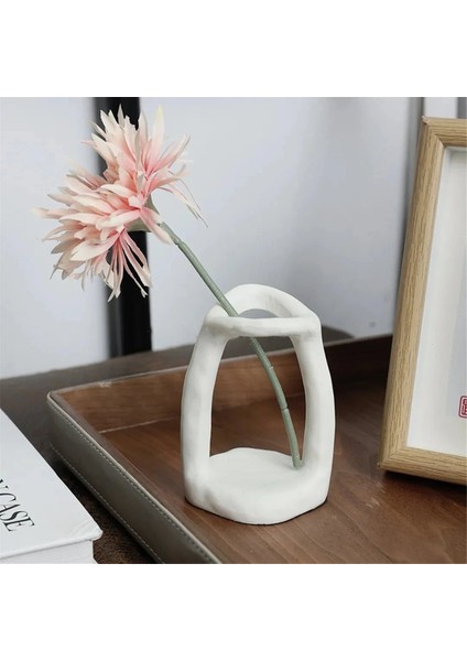 Mum Tutucu Kozmetik Kalem Depolama Rafı Nordic Style Süsler Sevimli El Yapımı Balmumu Süsleri Beyaz (Yurt Dışından) modelleri