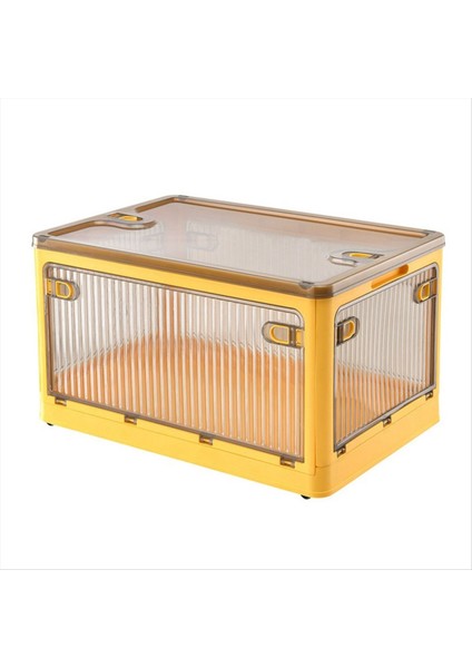 Kapalı Kapılara Sahip Katlanabilir Depolama Kutuları Katlanabilir Istiflenebilir Depolama Kutuları Kapaklar Tekerlekleri ve Kapılar Bagaj Organizatörü B (Yurt Dışından)