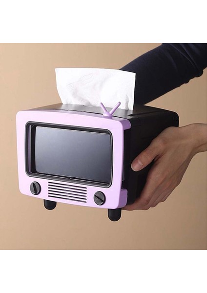 Tv Doku Kutusu Çok Fonksiyonlu Yaratıcılar Cep Telefonu Yuvası Dekorasyon Doku Tutucu Ev A (Yurt Dışından) modelleri