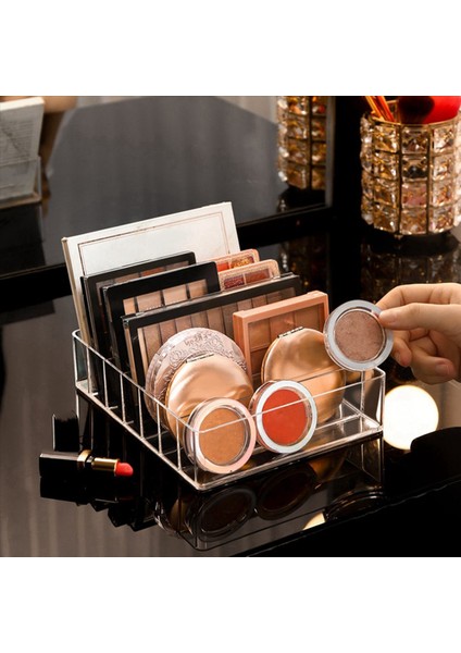 3x Makyaj Organizatörü Kompakt Makyaj Paleti Organize 7 Bölüm Banyo Tezgahı Için Kozmetik Saklama Kutusu (Yurt Dışından) fiyatları