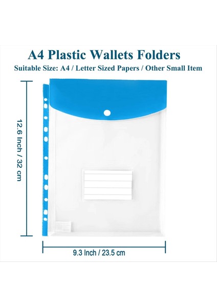 12 Paket Plastik Zarflar 3/4/11 Halka Bağlayıcı Için Bağlayıcı Cepler Snap Düğmesi ve Etiketi Olan Genişletilebilir Belge Organizatörü (Yurt Dışından) fiyatları