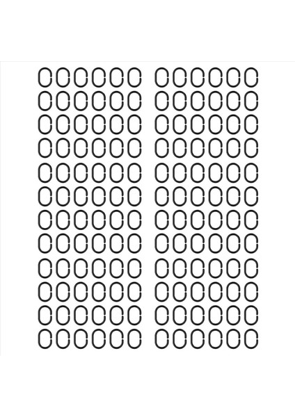 144 Pc Duş Perdesi Yüzükler Banyo Duş Çubuğu Için Plastik Duş Perde Kancaları (Yurt Dışından)