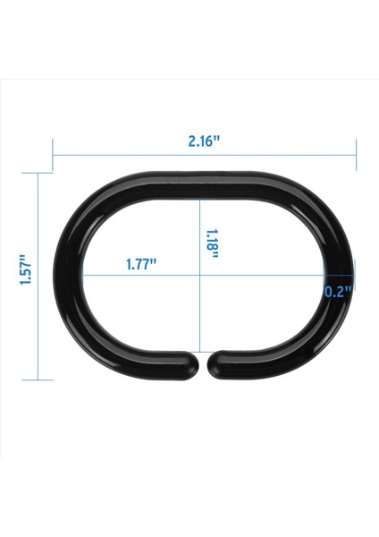 144 Pc Duş Perdesi Yüzükler Banyo Duş Çubuğu Için Plastik Duş Perde Kancaları (Yurt Dışından) fırsatları