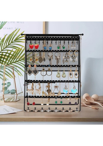 Yeni Siyah Dikey Katlanır Takı Ekranı Stand Katlanabilir Küpe Kolyeler Yüzük Takı Standı (Yurt Dışından) modelleri