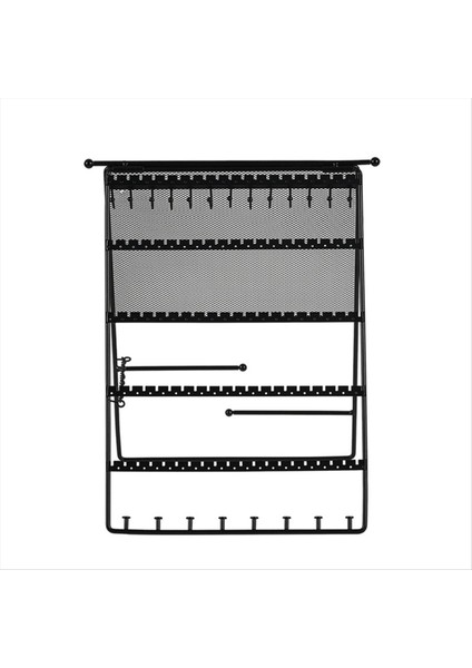 Yeni Siyah Dikey Katlanır Takı Ekranı Stand Katlanabilir Küpe Kolyeler Yüzük Takı Standı (Yurt Dışından) fırsatları