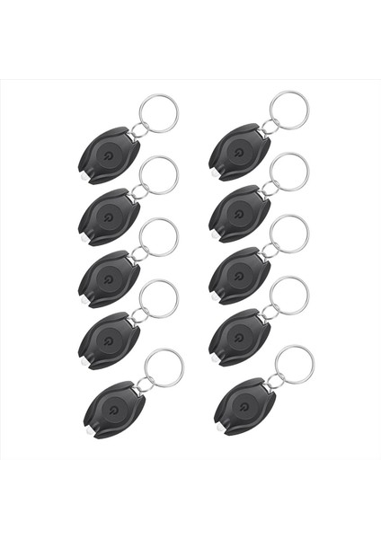 10 Paket LED Keyhaın Flanlıght Mını LED Keyhaın Işık Işık Portable Ultra Parlak Pil Mücadelesi Anahtar Halka Torçu (Yurt Dışından)