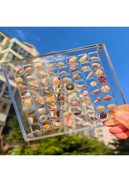 2pcs Akrilik Manyetik Deniz Kılıfı Ekran Kutusu Elmas Taş Boncuk Depolama Ekran Organizatör Kutusu Izgaraları Açık Akrilik D (Yurt Dışından) fırsatları