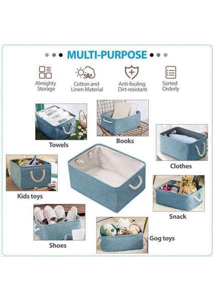 Katlanabilir Depolama Sepetleri Keten Kirli Giysiler Sepetleri Masaüstü Kozmetik Organize Kutu Ip Sapı Organize Kutu (Yurt Dışından) modelleri