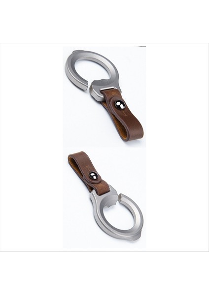 Titanyum Alaşım Anahtar Kileti Çok Fonksiyonlu Anahtar Kolye Araba Anahtar Çantası Taşınabilir Şişe Açıcı Aracı (Yurt Dışından)