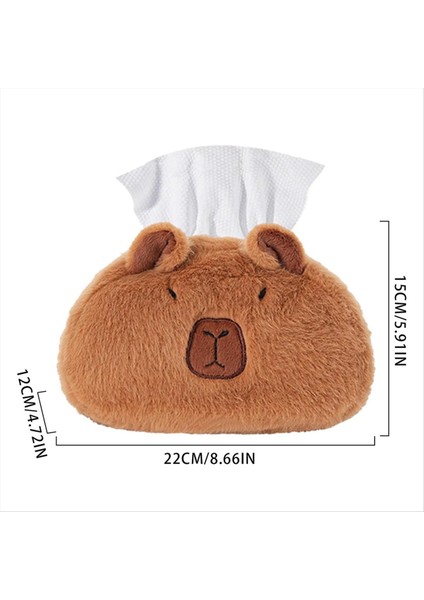 Peluş Doku Tutucu Komik Capybara Doku Kutusu Kapağı Dayanıklı Doldurulmuş Hayvan Dokusu Kutusu Peluş Sevimli Karikatür Hayvan Araba Çantası (Yurt Dışından) indirimleri