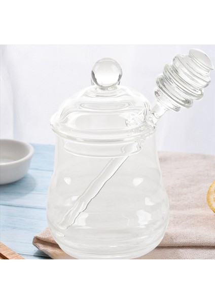 5x Şeffaf Cam Bal Kavanozu Kepçe ile Kaplı Bal Kavanozu Berrak 9 Ons (Yurt Dışından) fiyatları