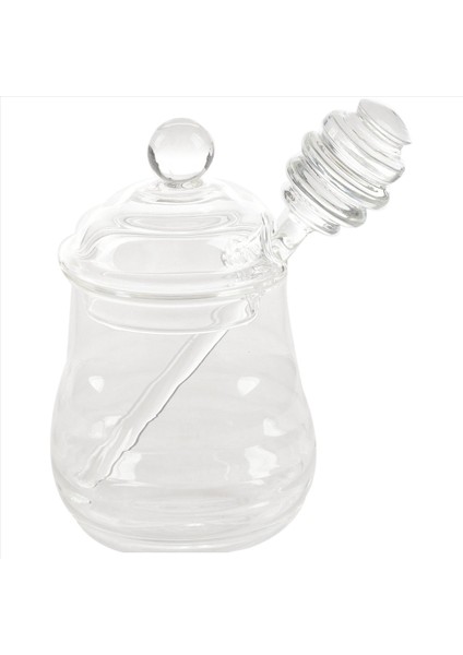 5x Şeffaf Cam Bal Kavanozu Kepçe ile Kaplı Bal Kavanozu Berrak 9 Ons (Yurt Dışından) fırsatları