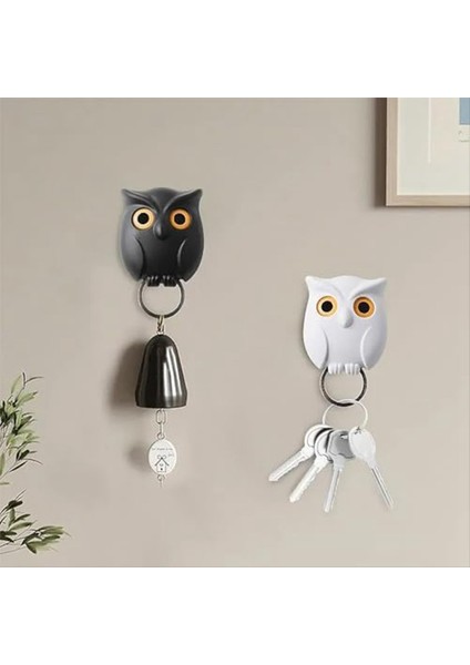 3pcs Baykuş Anahtar Tutucu Manyetik Gözlük Anahtar Kancalar Duvar Asma Dekorasyonu Için Sevimli Mini Baykuş Anahtar Tutucu (Yurt Dışından) fırsatları