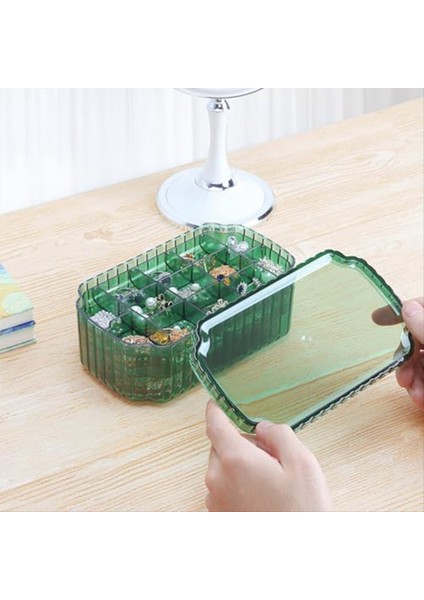 Küpe Kolyeler Bilezikler Için 3 Katmanlı Mücevher Organizatör Kutusu El Sanatları Için Berrak Plastik Boncuk Saklama Kapları (Yurt Dışından) indirimleri