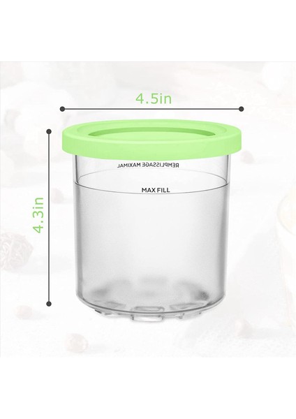 NC300 NC301 Vs NC299AMZ Serisi (12 Paket) Için Uyumlu Ninja Kreması Için Yedek Pint ve Kapaklar (Yurt Dışından) fırsatları