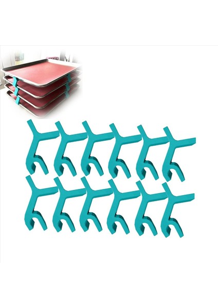 24 Adet Fırın Tepsisi Istifleyicileri Fırın Dondurucu ve Mutfak Tezgahı Dayanıklı ve Yeniden Kullanılabilir Için Alan Tasarruflu Tepsi Istifleyicileri (Yurt Dışından) fiyatları