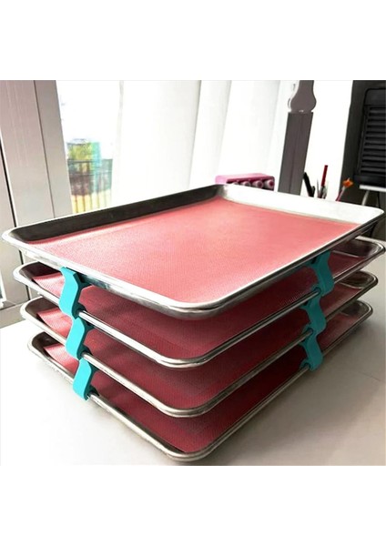 24 Adet Fırın Tepsisi Istifleyicileri Fırın Dondurucu ve Mutfak Tezgahı Dayanıklı ve Yeniden Kullanılabilir Için Alan Tasarruflu Tepsi Istifleyicileri (Yurt Dışından) modelleri