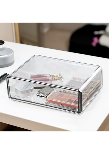 Dresser Banyo Masa Masası Masaüstü Vanity Organizatör Şeffaf Istiflenebilir Çekmece Için Temiz Plastik Depolama Çekçisi (Yurt Dışından) fiyatları