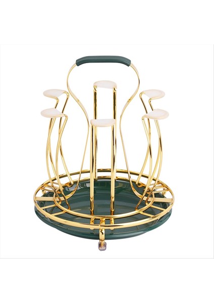 Cam Seramik Kahve Kupaları Su Şişesi Kurutma Raf Organizatör Için Altın Ferforje Drenaj Kupası Tutucu Mutfak Aksesuarları (Yurt Dışından) fırsatları