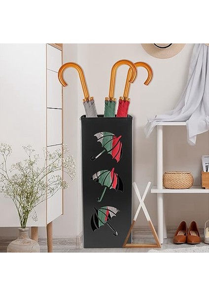 Şemsiye Standı Dış Mekan Tasarım Kare Metal Şemsiye Çıkarılabilir Yüzey Anti-Heykel Şemsiye Standı (Yurt Dışından) modelleri