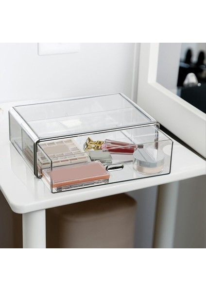 Dresser Banyo Masa Masası Masaüstü Vanity Organizatör Şeffaf Istiflenebilir Çekmece Için Temiz Plastik Depolama Çekçisi (Yurt Dışından) modelleri