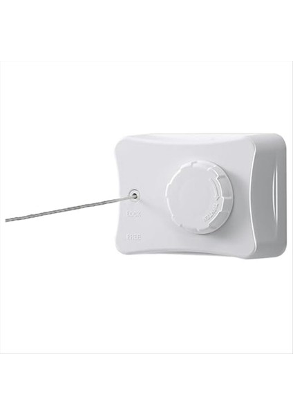 Iç Mekan Geri Çekilebilir Çamaşır Ipi Sag Karşıtı Açık Çamaşır Ipi Çamaşır Hattı Kurutma Için Giysiler Duvar Monteli Beyaz (Yurt Dışından)