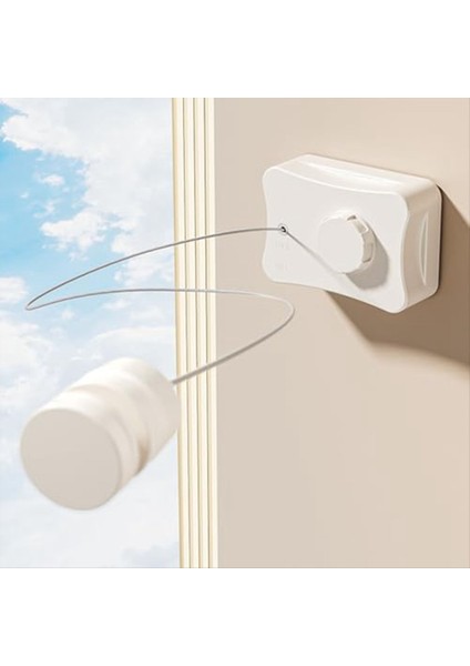 Iç Mekan Geri Çekilebilir Çamaşır Ipi Sag Karşıtı Açık Çamaşır Ipi Çamaşır Hattı Kurutma Için Giysiler Duvar Monteli Beyaz (Yurt Dışından) modelleri