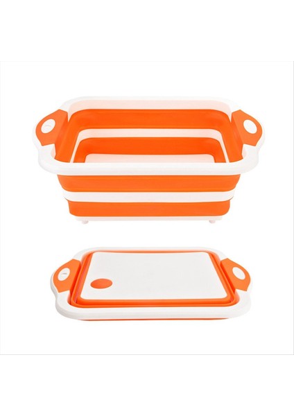 Katlanabilir Kesme Tahtası Doğrama Tahtası Katlanabilir Kamp Tabakları Lavabo Uzay Tasarrufu 3&#39 Te 1 Çok Fonksiyonlu Depolama Sepeti-C (Yurt Dışından) fırsatları