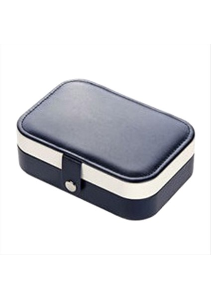 Seyahat Takı Kılıfı Pu Deri Takı Kutuları Nedime Kutusu Çift Katmanlı Takı Organizatör Ekran Tutucu A (Yurt Dışından)