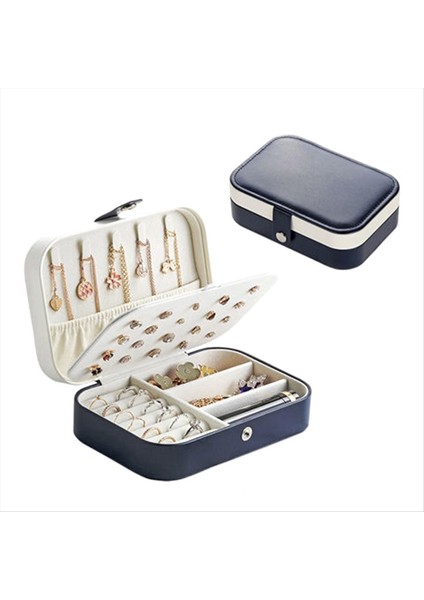 Seyahat Takı Kılıfı Pu Deri Takı Kutuları Nedime Kutusu Çift Katmanlı Takı Organizatör Ekran Tutucu A (Yurt Dışından) fiyatları