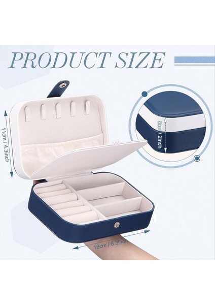 Seyahat Takı Kılıfı Pu Deri Takı Kutuları Nedime Kutusu Çift Katmanlı Takı Organizatör Ekran Tutucu A (Yurt Dışından) modelleri