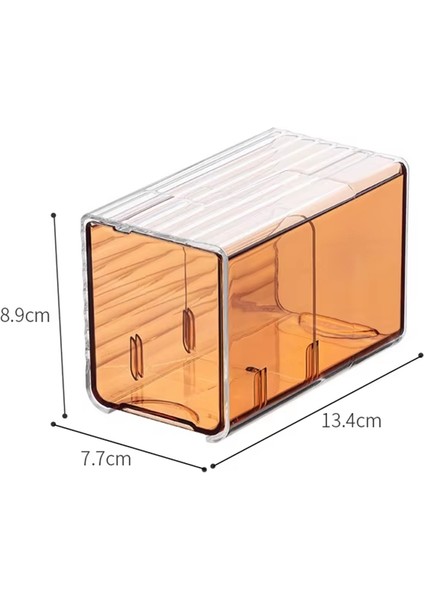 Duvara Monte Pamuklu Ped ve Swab Organizatör Kutusu Çekmeceli Punch Free Şeffaf Plastik Kozmetik Depolama Kap (Yurt Dışından) fiyatları