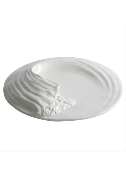 Hailang Stereoskopik Seramik Sofra Tahminleri Özel Şekilli Batı Gıda Düz Plaka Dereceli Soğuk Yemekler Otelde Set 10INCH (Yurt Dışından)