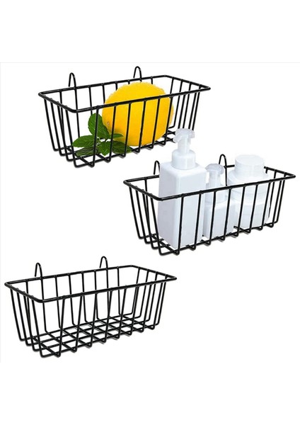 6 Adet Tel Sepetler Duvar Izgara Paneli Asılı Tel Sepet Duvar Depolama ve Kabin ve Kiler Organizasyonu Için Ekran Sepeti (Yurt Dışından) fiyatları