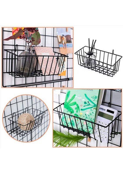 6 Adet Tel Sepetler Duvar Izgara Paneli Asılı Tel Sepet Duvar Depolama ve Kabin ve Kiler Organizasyonu Için Ekran Sepeti (Yurt Dışından) modelleri